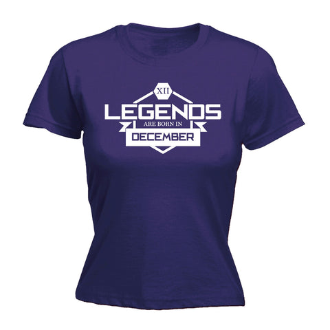 123t Women's Legends Are Born In December Funny T-Shirt