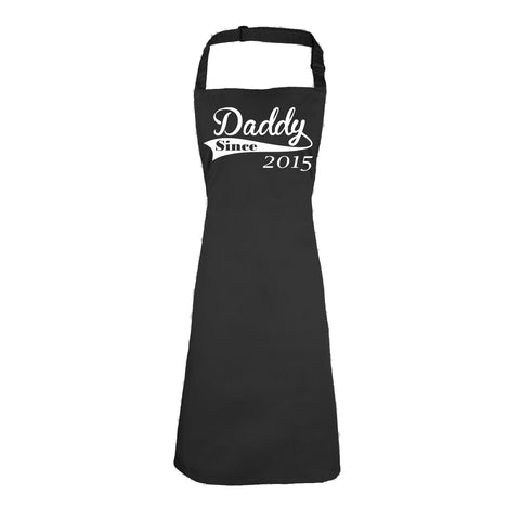 123t Daddy Since 2015 Solid Design Funny Apron - 123t clothing gifts presents
