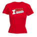 123t Women's I Love Tennis Racket Heart Design Funny T-Shirt