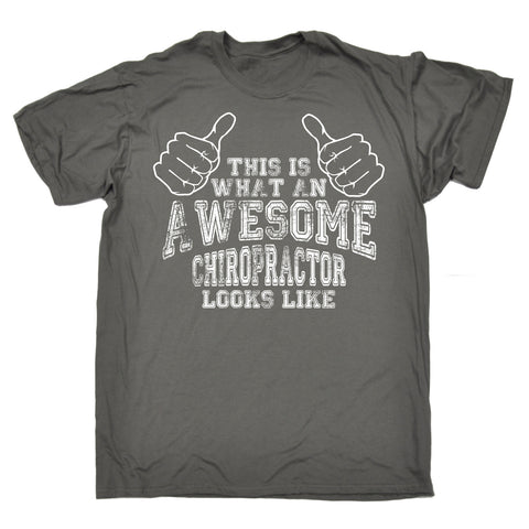 123t Men's This Is What An Awesome Chiropractor Looks Like Funny T-Shirt
