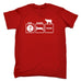 123t Men's Eat Sleep Farm Funny T-Shirt