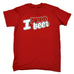 123t Men's I Love Beer Stein Heart Design Funny T-Shirt