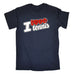 123t Men's I Love Tennis Racket Heart Design Funny T-Shirt