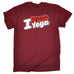 123t Men's I Love Yoga Stance Heart Design Funny T-Shirt