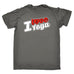 123t Men's I Love Yoga Stance Heart Design Funny T-Shirt
