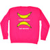 123t Happy Banana Sad Banana Smiley Sad Face Design Funny Sweatshirt