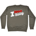 123t I Love Diving Scuba Heart Design Funny Sweatshirt