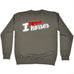 123t I Love Horses Horse Heart Design Funny Sweatshirt
