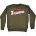 123t I Love Tractors Heart Design Funny Sweatshirt
