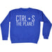123t CTRL + S The Planet Funny Sweatshirt - 123t clothing gifts presents