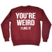 123t You're Weird I Like It Funny Sweatshirt