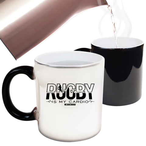 Uau Rugby Is My Cardio - Funny Colour Changing Mug