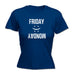 123t Women's Friday Happy Monday Sad Smiley Design Funny T-Shirt