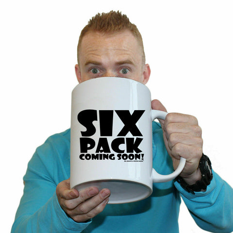 Swps Six Pack Coming Soon White - Funny Giant 2 Litre Mug