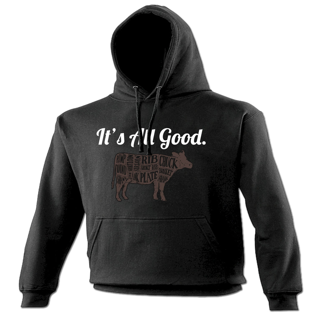 123t It's All Good Beef Cow Design Funny Hoodie