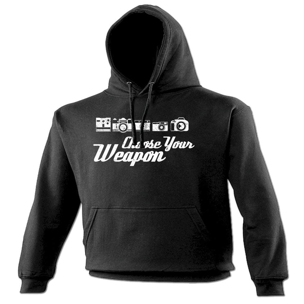 123t Choose Your Weapon (Photo) Funny Hoodie