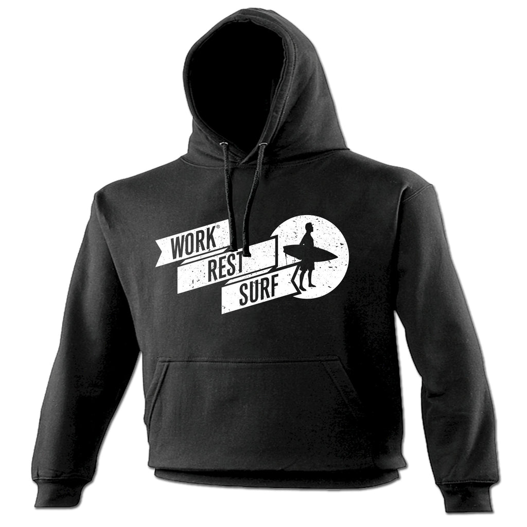 123t Work Rest Surf Funny Hoodie