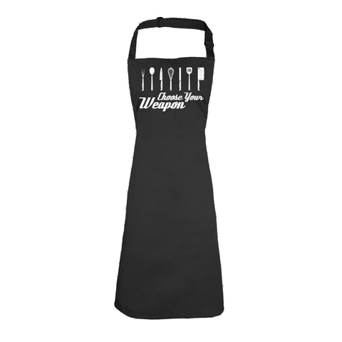 123t Choose Your Weapon ... Kitchen Funny Apron