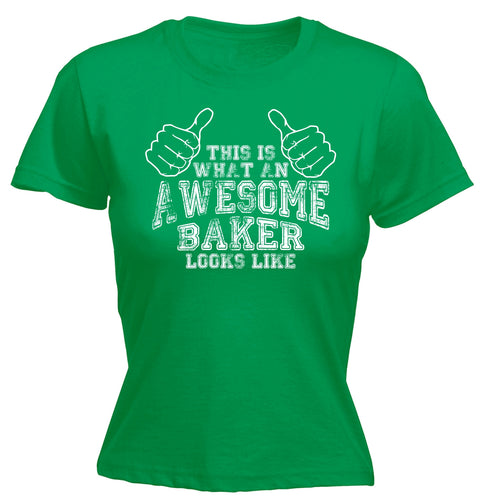 123t Women's This Is What An Awesome Baker Looks Like Funny T-Shirt