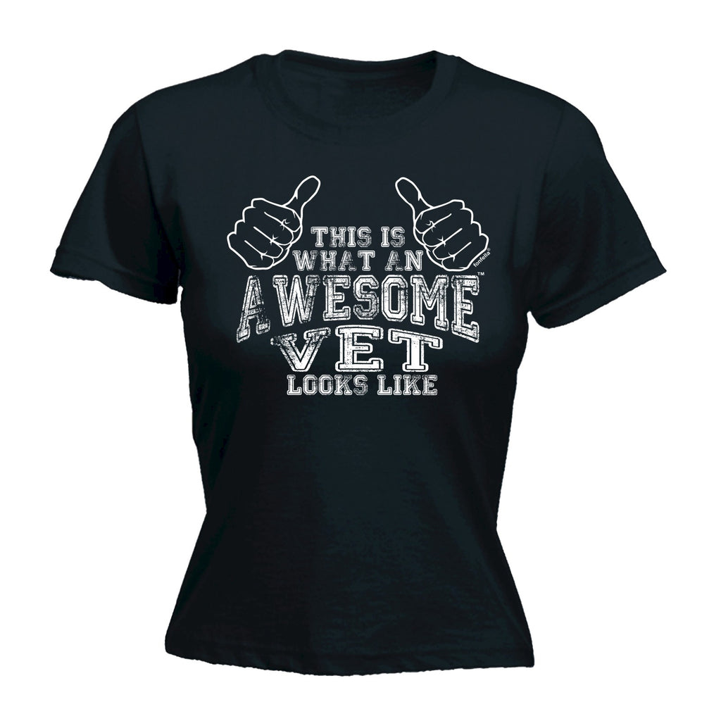 123t Women's This Is What An Awesome Vet Looks Like Funny T-Shirt