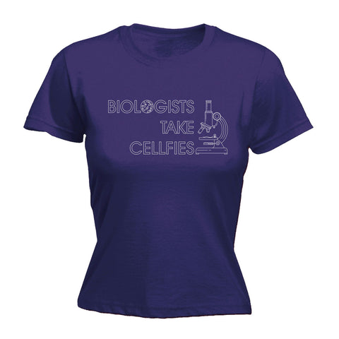123t Women's Biologists Take Cellfies - FITTED T-SHIRT