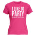 123t Women's I Like To Party And By Party I Mean Take Naps Funny T-Shirt