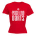 123t Women's Peace Love Darts Funny T-Shirt