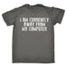 123t Men's I Am Currently Away From My Computer Funny T-Shirt