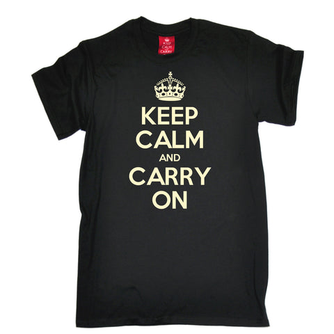 Men's Official Keep Calm And Carry On T-Shirt