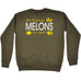 123t When Life Gives You Melons You're Dyslexic Funny Sweatshirt