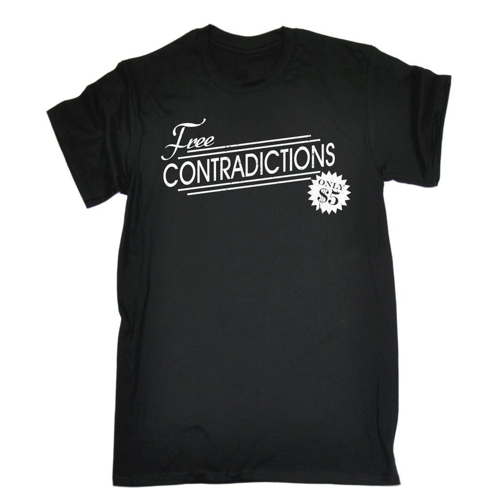 123t Men's Free Contradictions Only $5 Funny T-Shirt
