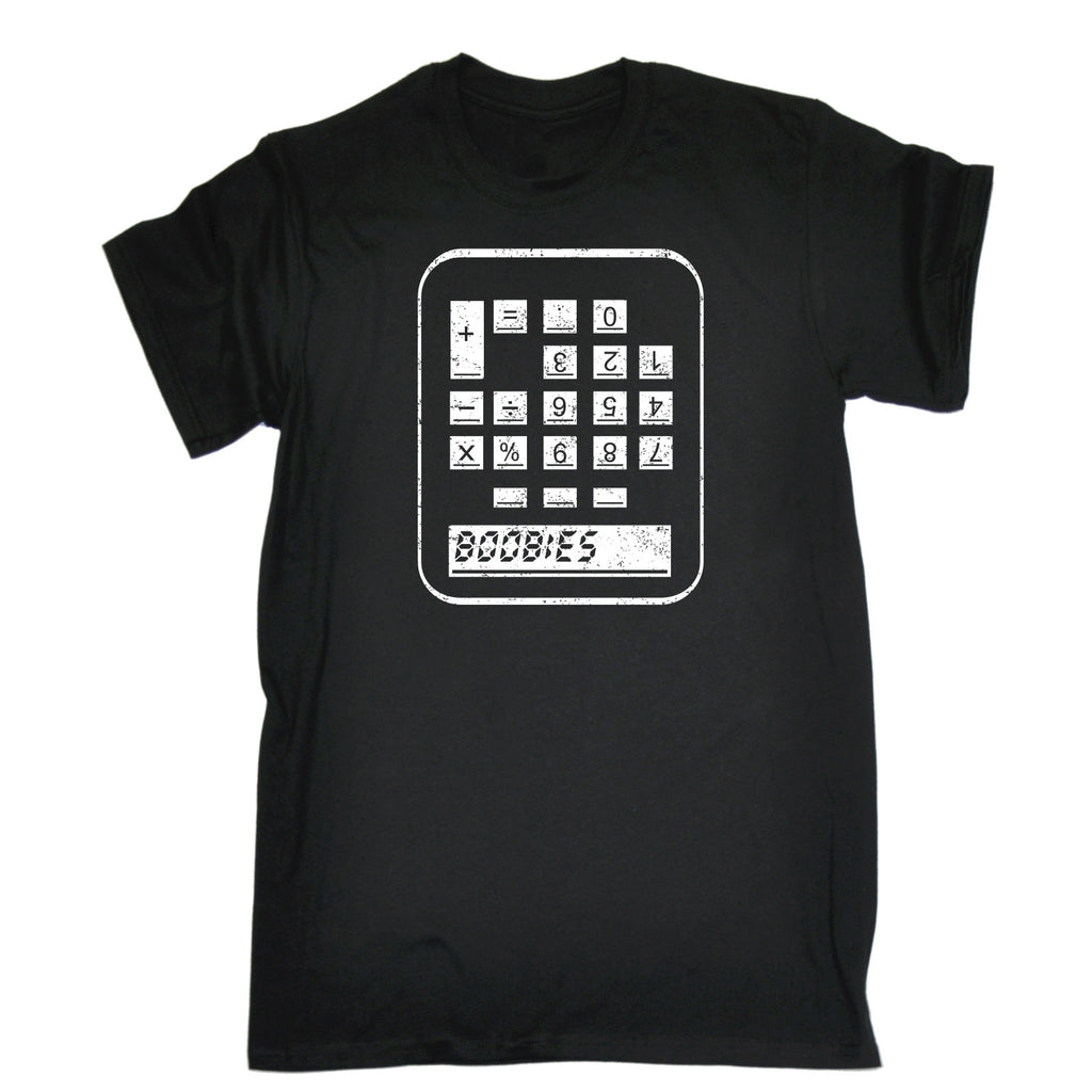 123t Men's Boobies Calculator Funny T-Shirt