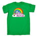 123t Men's Death Metal Unicorn Rainbow Design Funny T-Shirt
