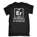 123t Men's The Element Of Confusion Design Funny T-Shirt