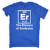 123t Men's The Element Of Confusion Design Funny T-Shirt