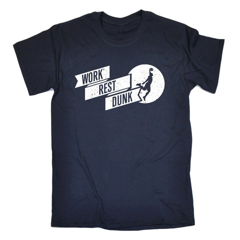 123t Men's Work Rest Dunk Funny T-Shirt