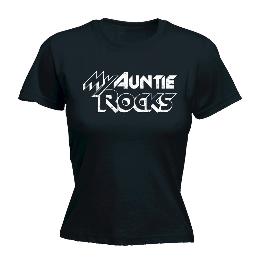 123t Women's My Auntie Rocks Funny T-Shirt