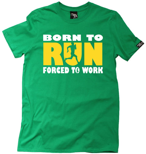 Personal Best Men's Born To Run Forced To Work Running T-Shirt