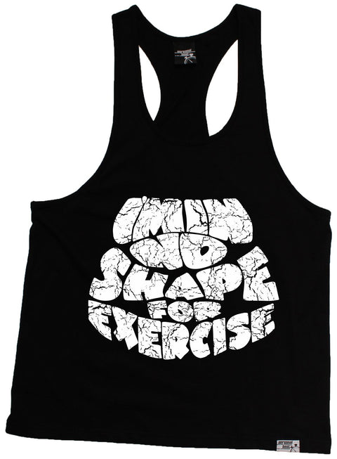 Personal Best I'm In No Shape For Exercise Running Men's Tank Top