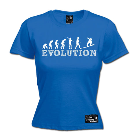 Powder Monkeez Women's Evolution Snowboarding Snowboard T-Shirt