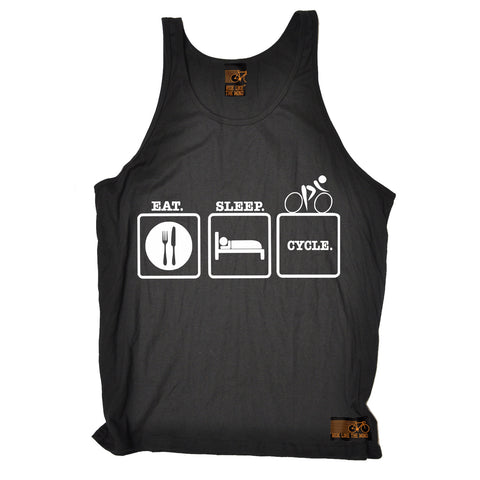 Ride Like The Wind Eat Sleep Cycle Cycling Vest Top