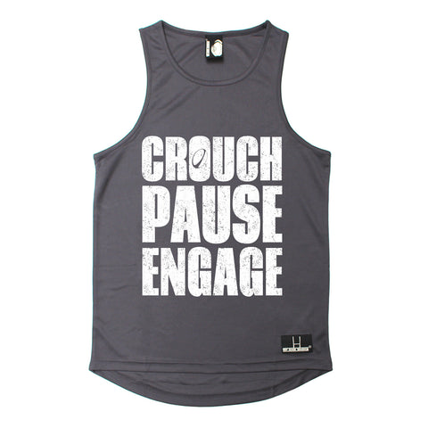 Up And Under Crouch Pause Engage Rugby Men's Training Vest