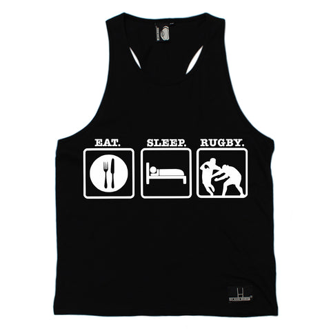 Up And Under Eat Sleep Rugby Men's Tank Top