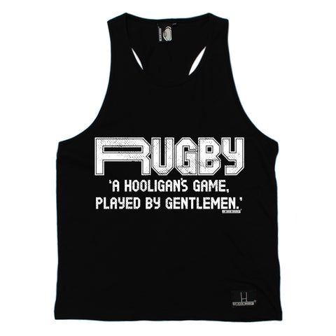 Up And Under A Hooligan's Game Played By Gentlemen Rugby Men's Tank Top