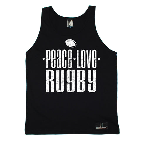 Up And Under Peace Love Rugby Vest Top
