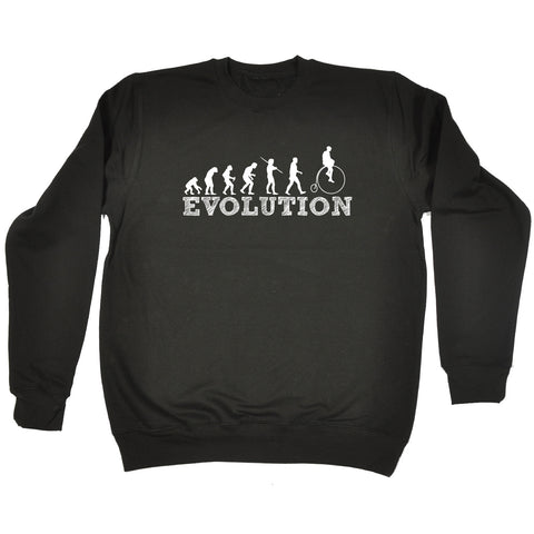 123t Evolution Penny Farthing Funny Sweatshirt