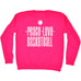 123t Peace Love Basketball Funny Sweatshirt, 123t