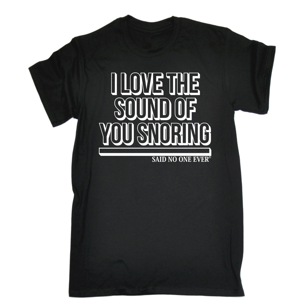 123t Men's I Love The Sound Of You Snoring … SNOE Funny T-Shirt