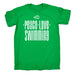 123t Men's Peace Love Swimming Funny T-Shirt