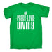 123t Men's Peace Love Diving Funny T-Shirt